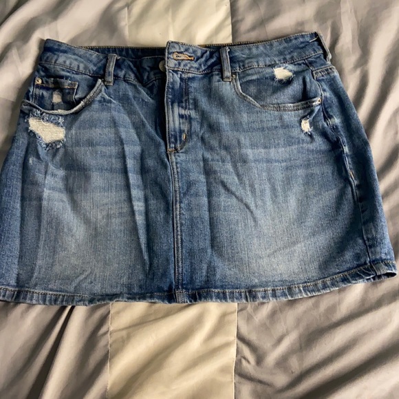 Garage high rise denim mini skirt - Picture 1 of 4